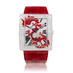 Infinity Dragon, Reference 3740 QZ R AL | A stainless steel and diamond-set wristwatch with depiction of a dragon, Circa 2011 | Infinity Dragon 型號3740 QZ R AL | 精鋼鑲鑽石腕錶，備龍紋圖案，約2011年製
