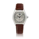 'CPCP' Tortue Monopoussoir, Ref. 2396  White gold single-button chronograph wristwatch   Circa 2005