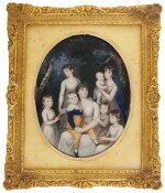 GEORGES ANTOINE KEMAN | A MOTHER AND SEVEN OF HER CHILDREN 