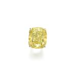Highly Important Fancy Intense Yellow diamond ring, 'The Love Stone'