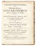 Mercator, Logarithmotechnia, 1668