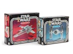 2 STAR WARS FIGHTERS, X-WING FIGHTER AND TIE FIGHTER, US, 1978