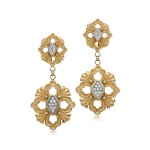 Pair of diamond earrings, ‘Opera Tulle’