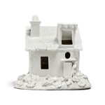 A MEISSEN WHITE MODEL OF A COTTAGE CIRCA 1745