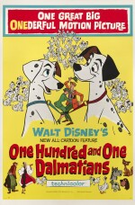 One Hundred and One Dalmatians (1961), poster, US