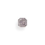 A 0.41 Carat Fancy Light Purplish Pink Cut-Cornered Square Modified Brilliant-Cut Diamond, VS1 Clarity