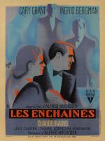 NOTORIOUS / LES ENCHAINES (1946) POSTER, FRENCH