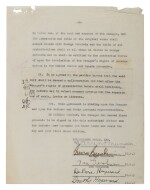 GEORGE GERSHWIN | Contract signed by Gershwin and others for the original production of Porgy and Bess