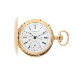PATEK PHILIPPE | A PINK GOLD MINUTE REPEATING HUNTING CASED SPLIT SECONDS CHRONOGRAPH WATCH, MADE IN 1892