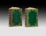 Contes et nouvelles. Amsterdam, 1762. 2 vol. in-12, maroquin vert de l'ép. Premier tirage. 6 ef ajoutées