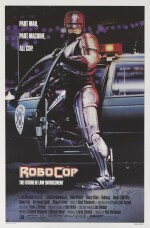 ROBOCOP (1987) POSTER, US, SIGNED BY PETER WELLER AND PAUL VERHOEVEN