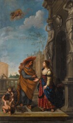 JOHANN SPILLENBERGER | Mercury Encountering Aglauros at the House of Herse and her father, King Cecrops