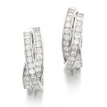 Pair of diamond earrings     