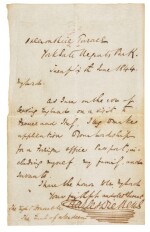 Dickens, Autograph letter signed to Earl of Aberdeen, 26 June 1844