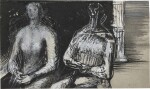 HENRY MOORE | TWO SEATED WOMEN
