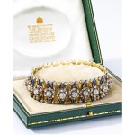 GARRARD & CO. | ANTIQUE DIAMOND AND ENAMEL BRACELET    Garrard & Co. | 古董 鑽石 配 琺瑯彩 手鏈