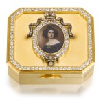 A jewelled gold portrait snuff box, Friedrich Köchli, St Petersburg, circa 1890