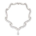 Diamond Pendent Necklace, Necklace by Harry Winston, 1960 | 海瑞溫斯頓 鑽石 項鏈 配 8.02克拉 梨形 D色 內部無瑕 鑽石 掛墜， 1960年
