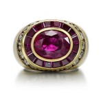 MOUNTED BY HEMMERLE | RUBY AND DIAMOND RING