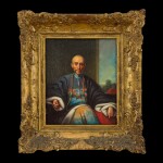 Lamqua (fl. 1820-1860) Portrait of the Hong Merchant Howqua | 林呱（活躍於1820-1860年） 浩官畫像 布本油畫 木框