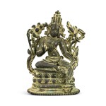 A copper alloy figure of Maitreya Eastern India, 12th century | 十二世紀 東印度銅彌勒佛坐像