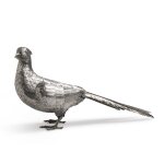An Italian Parcel-Gilt Silver Pheasant, Mario Buccellati, 20th Century