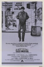 Taxi Driver (1976) poster, US, signed by Martin Scorsese
