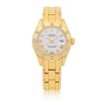 PEARLMASTER, REF 69318 YELLOW GOLD AND DIAMOND-SET WRISTWATCH WIHT DATE AND BRACELET CIRCA 1995