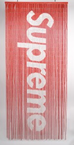 SUPREME BAMBOO BEADED CURTAIN RED