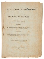 Wisconsin | The first printing of the Wisconsin Constitution, granting suffrage to some Native Americans, and prohibiting slavery
