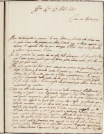 Alessandro Volta | autograph letter signed, to Canon Fromond, 12 August 1775