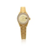 Reference 69138 Datejust  A yellow gold and diamond-set automatic wristwatch with date and bracelet, Circa 1989