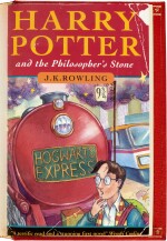 J.K. Rowling | Harry Potter and the Philosopher's Stone. London: Bloomsbury, 1997. Red morocco binding, first edition