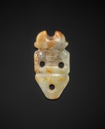 A very rare jade 'humanoid figure' pendant Neolithic period, Hongshan culture | 新石器時代 紅山文化玉雕神人