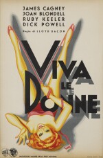 Footlight Parade / Viva le Donne (1933) poster, Italian