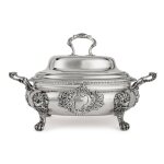 A George II Silver Soup Tureen and a Cover, John Jacobs, London, 1749