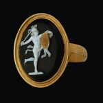 PROBABLY ITALIAN, EARLY 19TH CENTURY  AFTER THE ANTIQUE | CAMEO WITH A DANCING SATYR