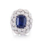 Sapphire and Diamond Ring | 11.07克拉 天然 未經加熱藍寶石 配 鑽石 戒指