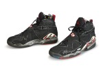 Michael Jordan Playoff Game Worn and Signed Air Jordan VIII Black and Red | Size 13
