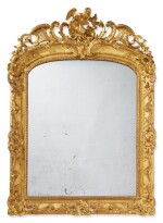 A Régence Carved and Giltwood Mirror, Circa 1720