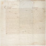 Queen Elizabeth I | Document signed, ordering her Military Commanders to take the fight to Spain, 1596