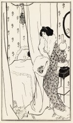 Woman in robe in her bedroom | Femme en peignoir dans sa chambre
