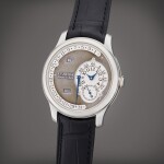 Octa Calendrier Ruthenium | A limited edition platinum automatic annual calendar wristwatch with retrograde date, Circa 2004