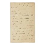 DARWIN, CHARLES | Autograph letter signed, to [John Jenner Weir], 4 Chester Place, R[egents] Park, N.W. March 22, [1868].