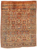 A silk Tabriz rug, North West Persia, late 19th century