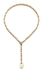PIAGET | GOLD AND DIAMOND PENDENT NECKLACE | 伯爵 18K金鑽石項鏈