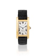 Cartier Tank Américaine, Ref. 8012905    Montre bracelet en or jaune avec date |  Yellow gold wristwatch with date