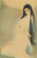 Nguyen (Van) Uyen (1937-2009), Black shiny hairs (Toc Huyen) | Nguyen (Van) Uyen (1937-2009),  黑髮姑娘