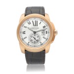Calibre de Cartier Reference 3300 A pink gold automatic wristwatch with date, Circa 2010
