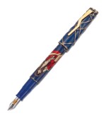 OMAS | A LIMITED EDITION ENAMEL AND STERLING PLATED FOUNTAIN PEN, CIRCA 2005